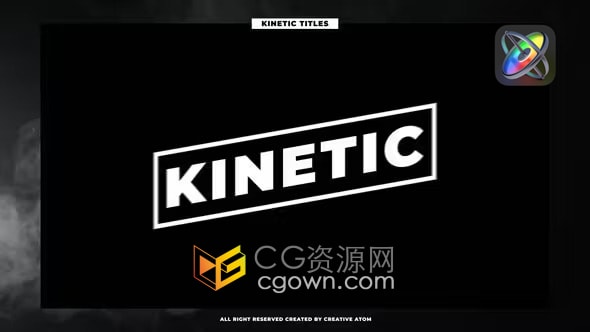 11组4K分辨率文字标题动画Apple Motion 5模板Kinetic Modern Titles