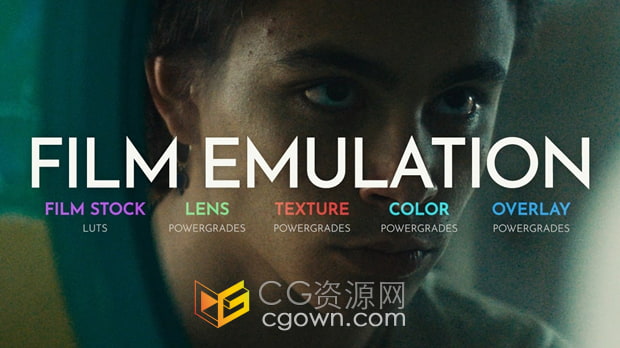 电影级胶片模拟视频调色效果叠加预设包Mononodes Film Emulation