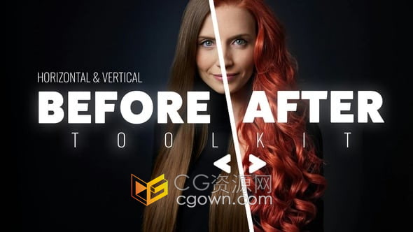 达芬奇插件制作前后对比动画视频模板DaVinci Resolve