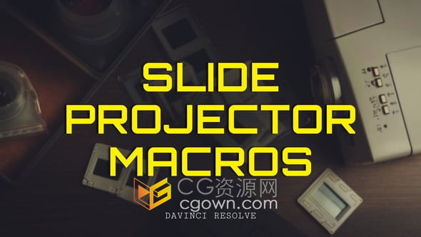 幻灯片投影效果8个电影胶片过渡元素-DR达芬奇模板