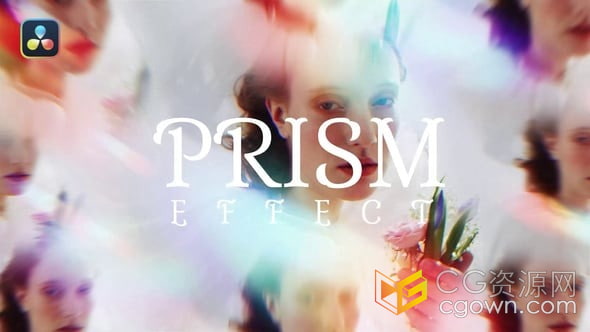 20种光折射和扭曲镜头棱镜效果叠加元素-DR达芬奇模板