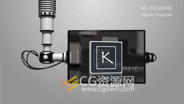 机械手臂动画展示屏幕信息介绍免费下载带alpha通道高清视频素材