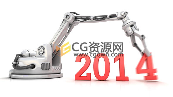 高科技技术新年3D机械手动画免费下载视频素材