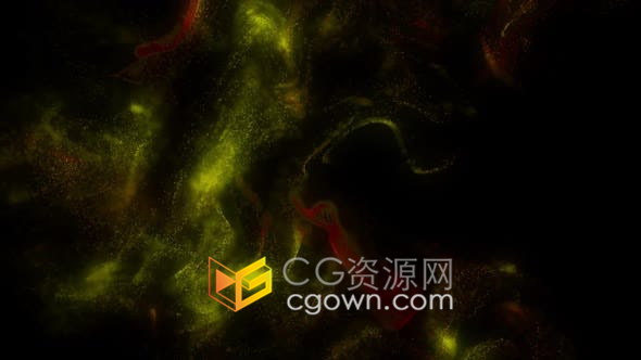 视频素材-抽象多彩粒子流动漂浮动画效果晚会音乐会舞蹈活动舞台背景