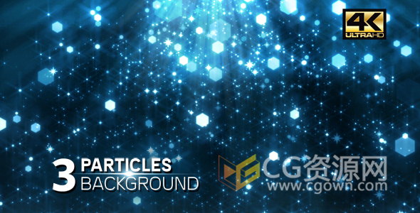 4K分辨率高清视频梦幻闪耀粒子光效背景素材免费下载