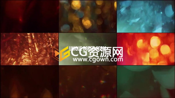 30种散景镜头漏光与20组动态背景视频素材4K分辨率免费下载