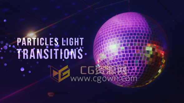 4K视频素材闪光粒子光斑特效转场动画效果素材