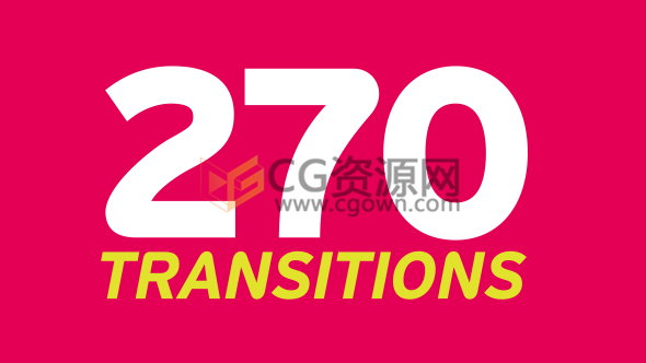 270组图形动画视频编辑转场动画素材文件下载