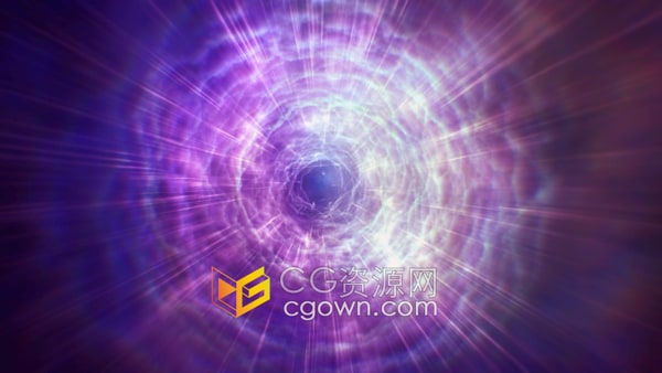 发光等离子漩涡隧道全高清背景视频素材