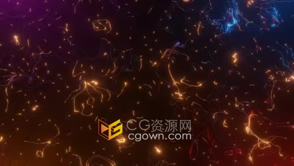 电子放电光束漩涡抽象科幻背景视频素材4K分辨率