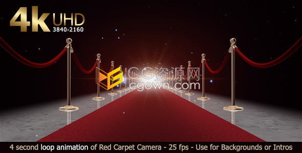 视频素材-年度典礼颁奖晚会庆典演出介绍摄像机移动红地毯背景