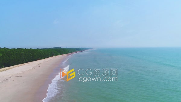 4K分辨率无人机航拍热带夏季海滩场景视频素材下载