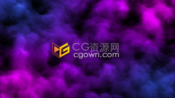 4K紫色浓烟滚动神秘感烟雾缭绕视觉效果背景视频素材