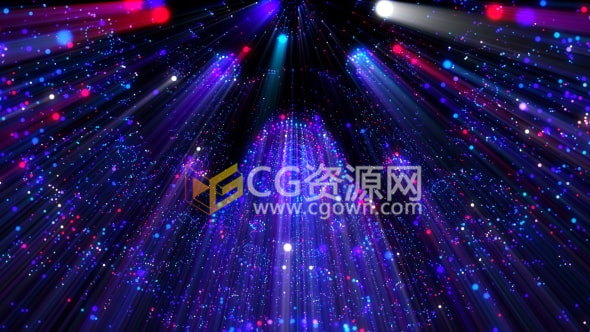 4K分辨率VJ素材旋转粒子射线魅力LED舞台背景视频素材下载