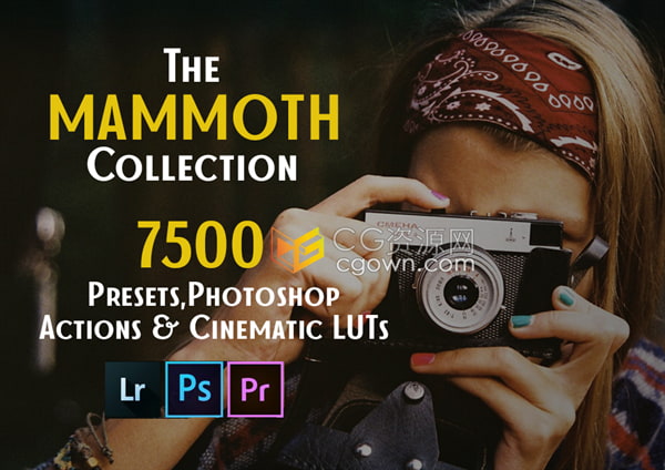 7500个Lightroom预设Photoshop actions和电影LUT调色预设大合集免费下载