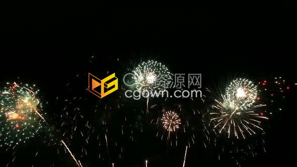 视频素材-活动庆典新年狂欢派对烟花绽放影视素材免费下载