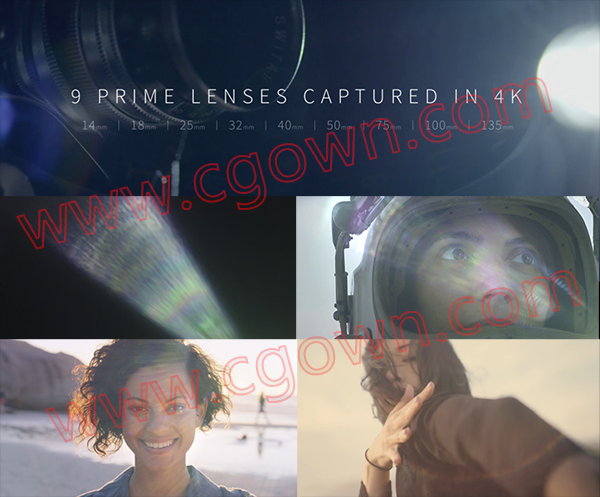 温和镜头光晕光效叠加视频素材4K分辨率140组文件还带使用教程