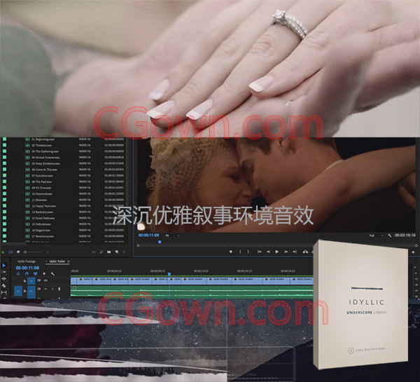 大气片头深沉优雅叙事记录背景环境气氛衬托音效素材资源MP3+WAV