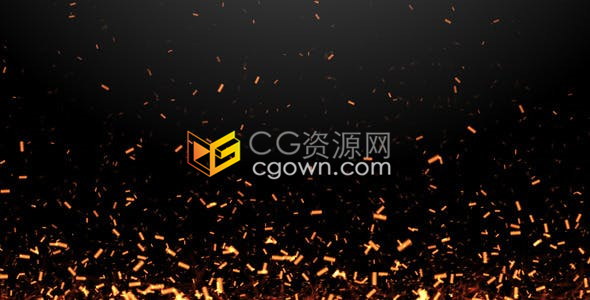 火花火星粒子上升动画广播电影商业预告片背景视频素材