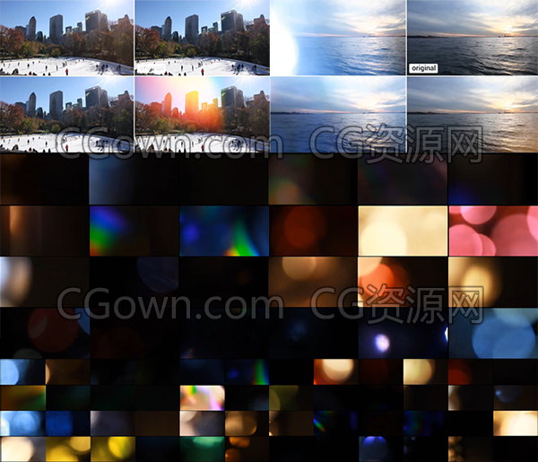 光效视频素材下载95组镜头光晕炫光素材叠加动画效果1080P资源