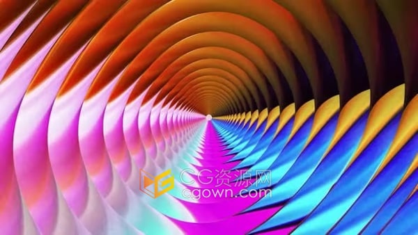 抽象径向旋涡动画背景产生龙卷风效果渐变彩色催眠光束视频素材