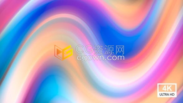 4K抽象渐变多色循环背景适用于vfx电影广告动画-视频素材