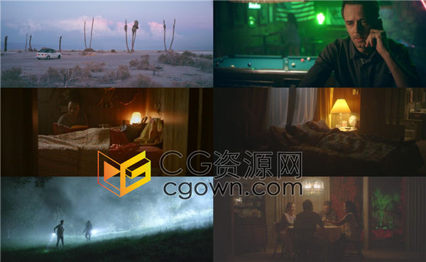 50组cube调色LUTs预设黑暗弱光夜晚环境视频校色FCPX/PR/PS/AE/达芬奇