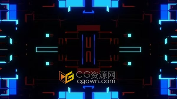 飞行霓虹闪烁VJ LOOP隧道舞台背景LED视频素材