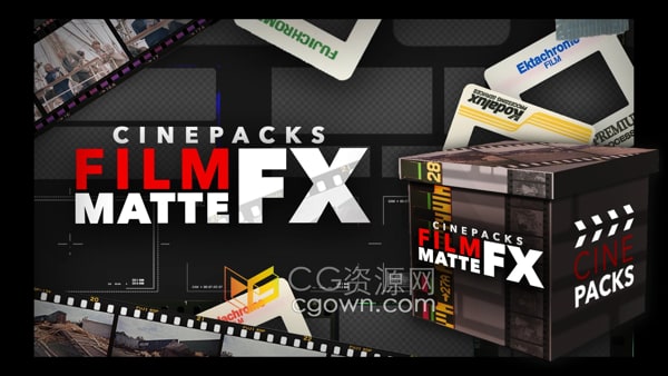 Film Matte FX 复古和现代电影胶片遮罩效果制作视频素材