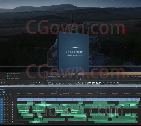 音效素材资源配音大气深沉浑厚有力重低音环境气氛渲染背景音效