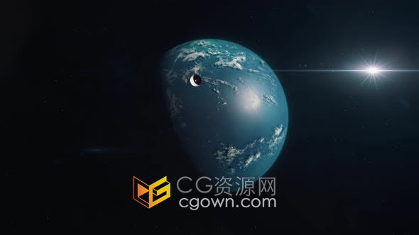 太空探索航天器天体物理学天文学动态星球视频素材效果