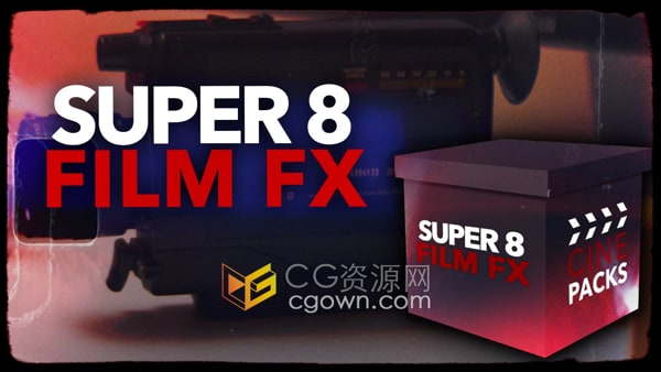 Super 8 Film FX 制作胶片烧伤效果视频素材