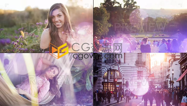 浪漫梦幻光泄漏及光圈模糊虚化效果32组完美婚礼时尚视频光效素材