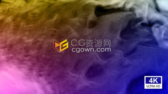 4K分辨率视频素材多彩浓烟烟雾特效视频效果免费下载