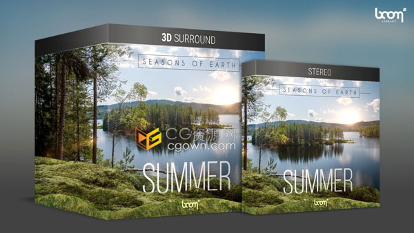3D环绕声5.1立体声88种宁静夏日环境氛围夏天大自然音效素材75.1GB