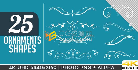 25种花饰生长卡通图形动画效果制作浪漫装饰卡片视频素材下载