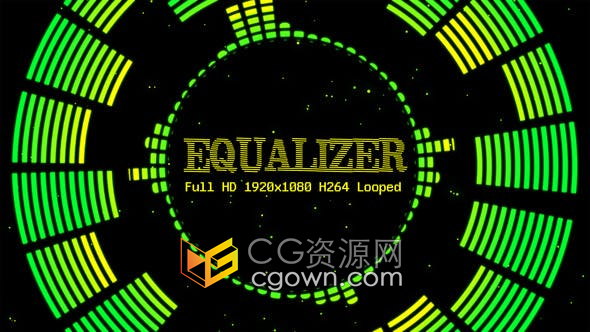 背景视频素材Audio音频均衡器图形动画效果Vj Loop Pack