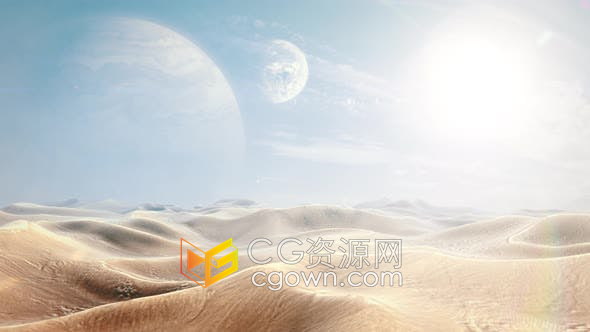 外星世界行星星球表面沙漠天文生物学太空探索场景背景视频素材