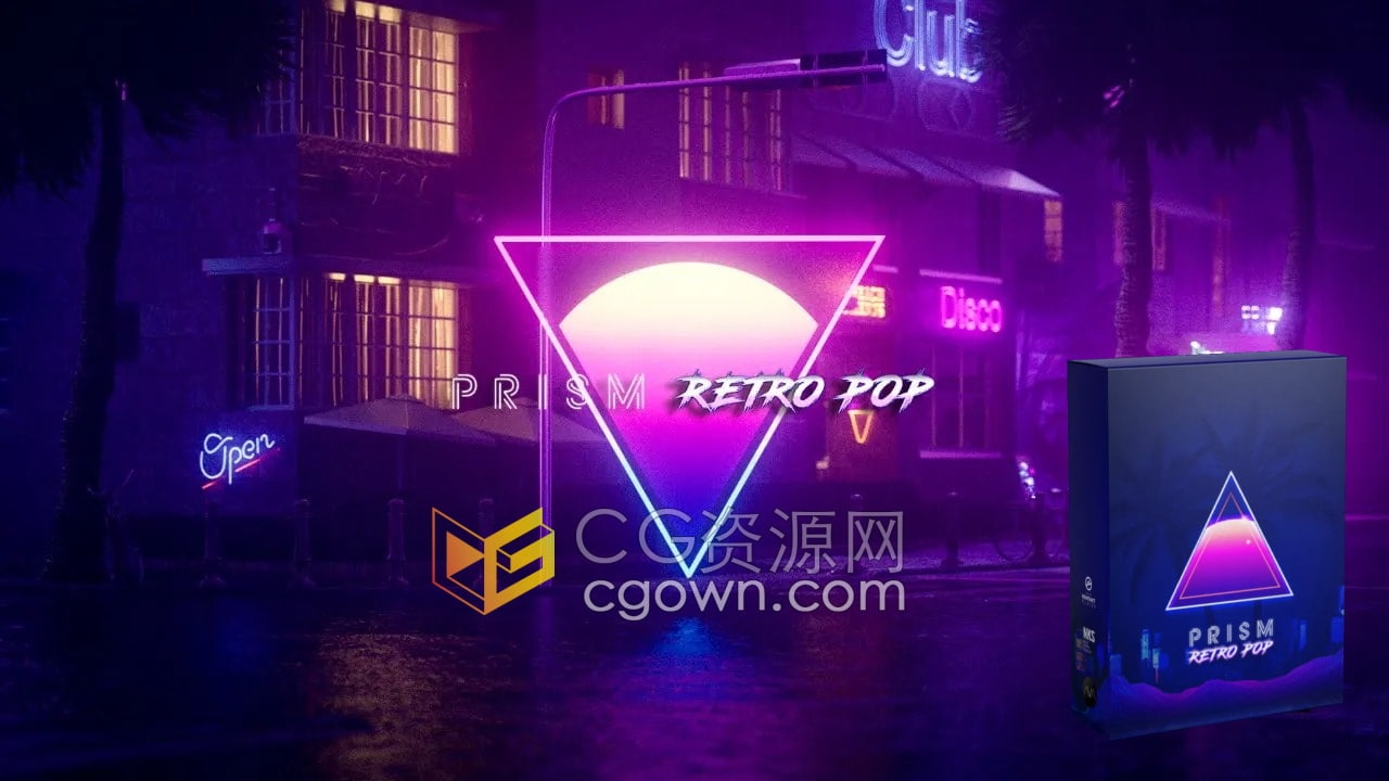 AVA Music Group PRISM Retro Pop 10种担架子鼓预设歌曲打击乐音色工具
