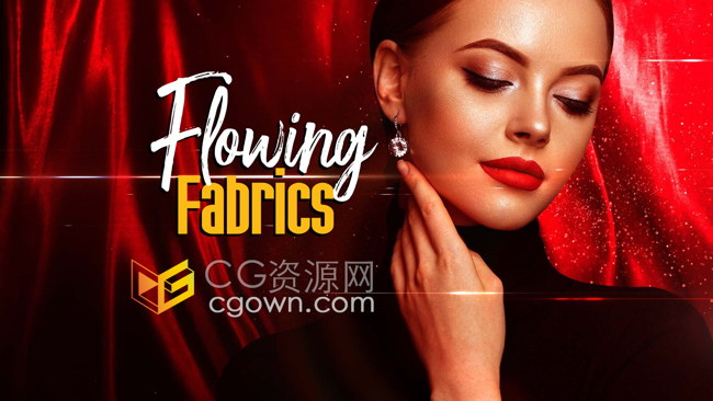 4K视频素材128组飘逸面料流动飘扬丝绸布背景动画素材65GB大