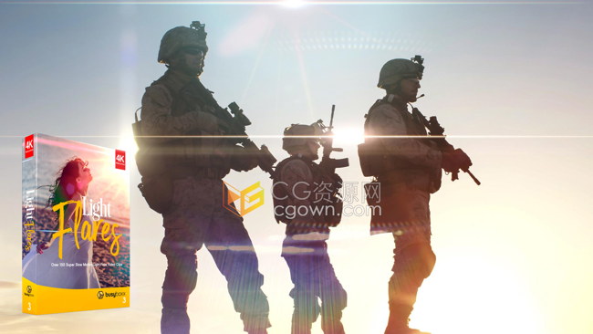 4K视频素材155组闪耀镜头光晕耀斑光效合成素材23GB大