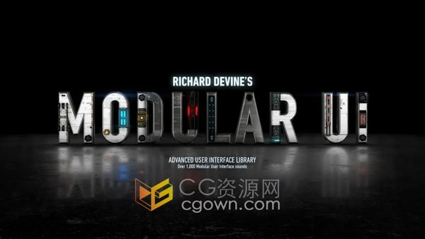Modular UI模块化用户界面操作科技音效素材