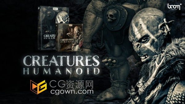 Creatures Humanoid恐怖电影音效生物怪兽丧尸外星嘶吼咆哮声音