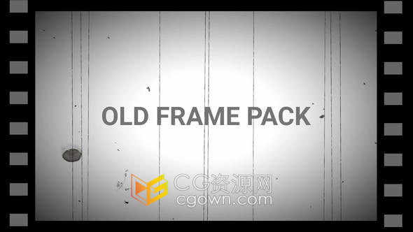 视频素材-10种复古外观划痕胶片电影画面动画效果制作