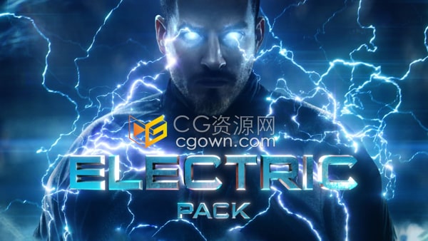 新增辉光版4K分辨率262个电流闪电视觉特效视频素材