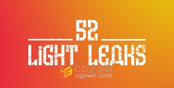 视频素材-52 Light Leaks散景烧伤泄漏光叠加效果视频素材下载