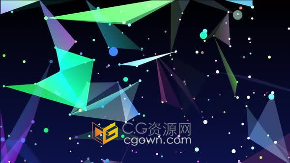 4K视频素材-抽象几何图形背景循环动画动态背景视频VJ素材
