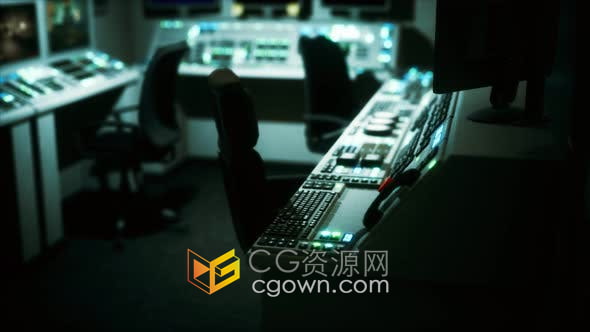 实拍视频-中央控制室设备计算机工程技术终端监视器视频素材