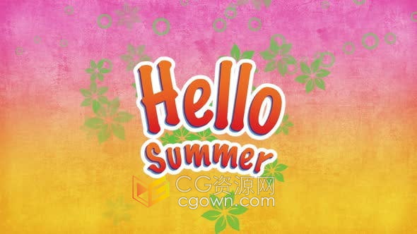 4K分辨率视频素材棕榈植物装饰飞花夏天动态复古风格背景素材