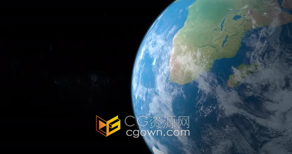 太空卫星鸟瞰地球好望角4K分辨率视频素材下载